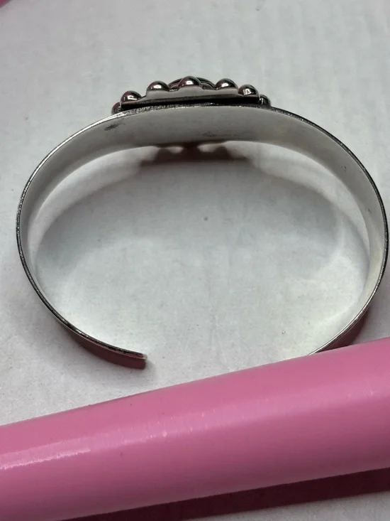 VTG - Mexican 925 ONYX Cuff Bracelet - Picture 5 of 6